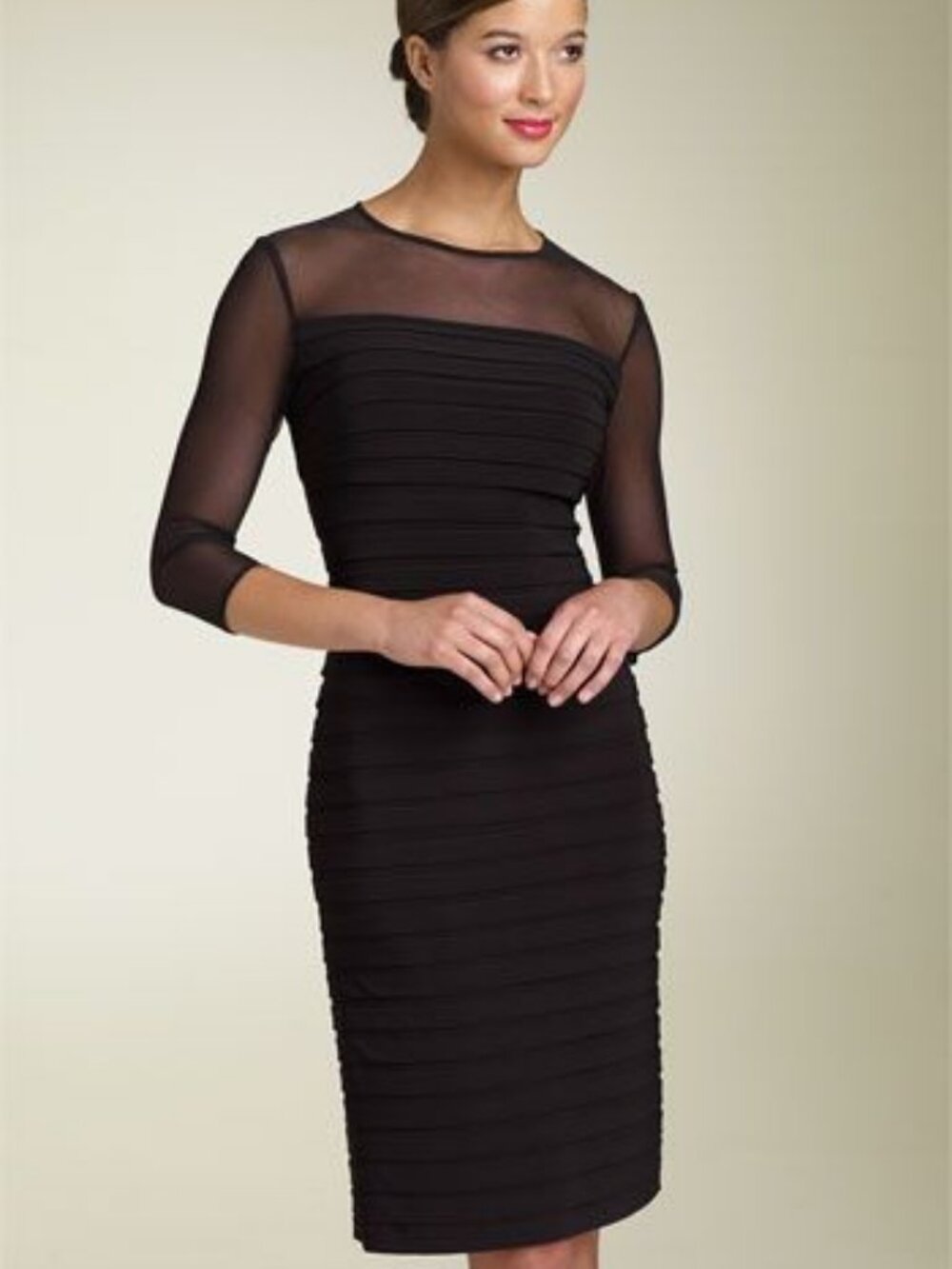 Adrianna Papell Black Occasion Dress Size 10 NWT